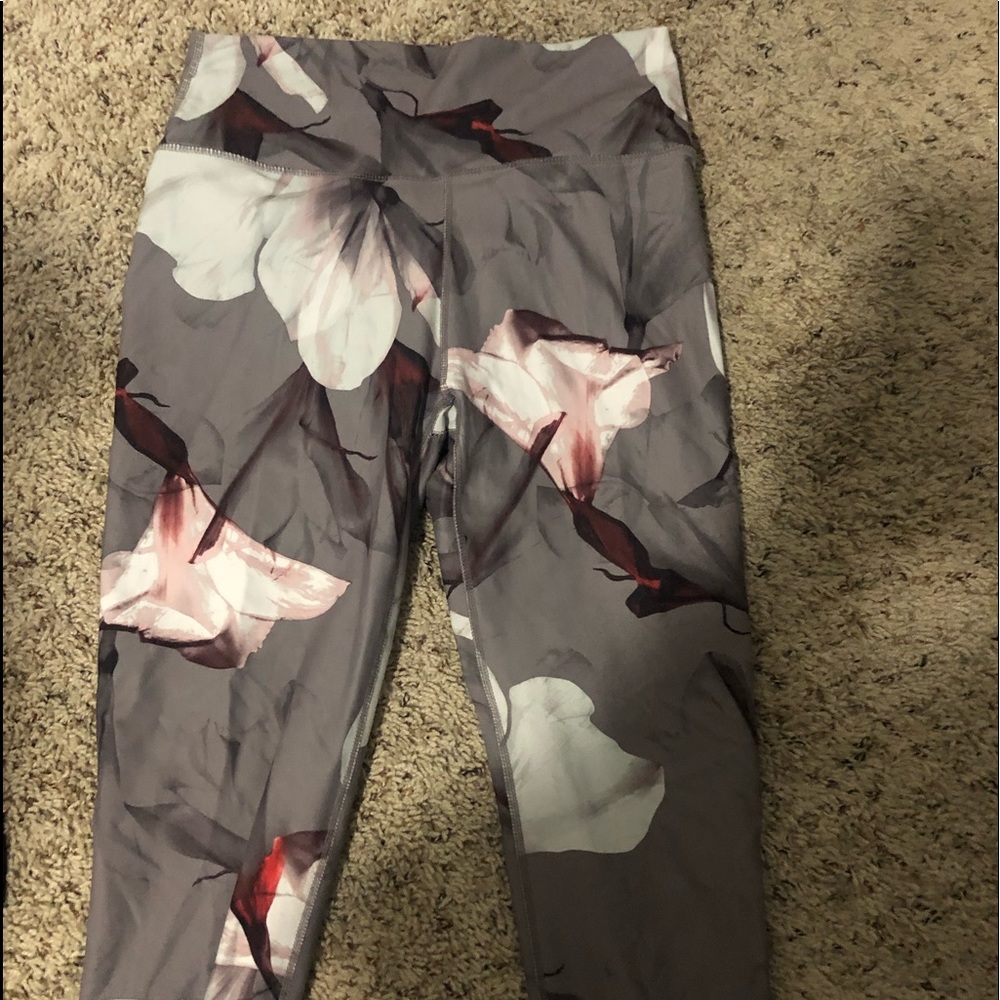 High waisted flower print